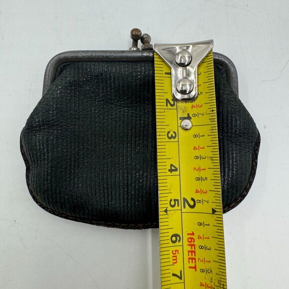 Vintage Leather Worn Coin Purse Tooth Pouch 1900's Era 3" x 2" - Picture 12 of 15